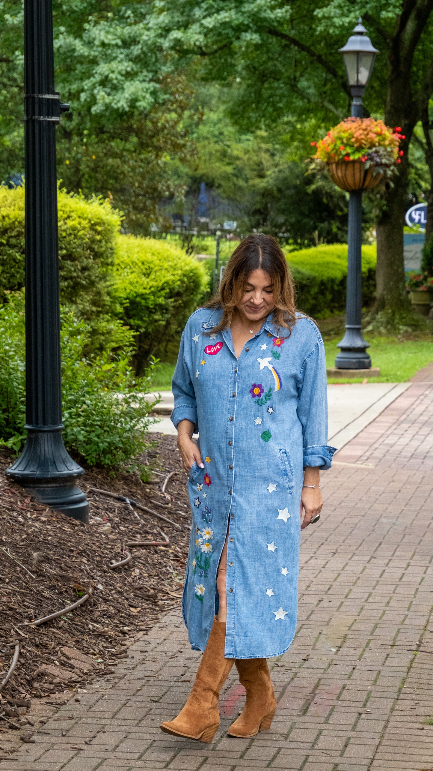 Festival Embroidered Shirtdress