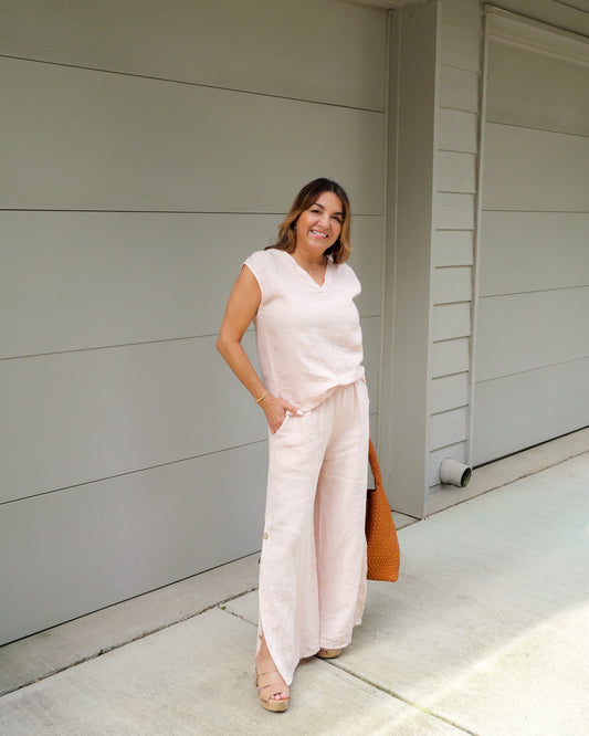 Boho Linen Top
