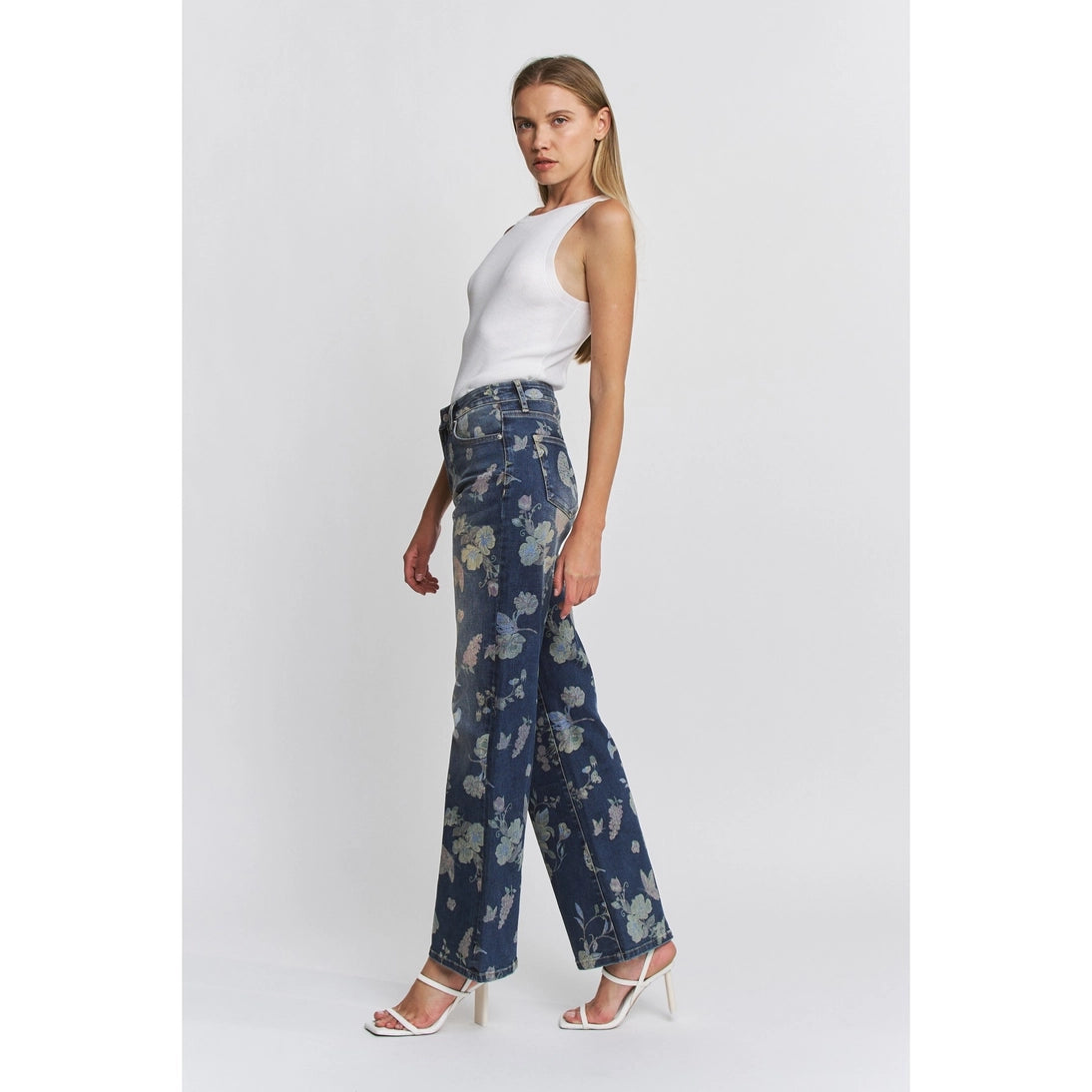 Denim Blooms High Rise Jeans