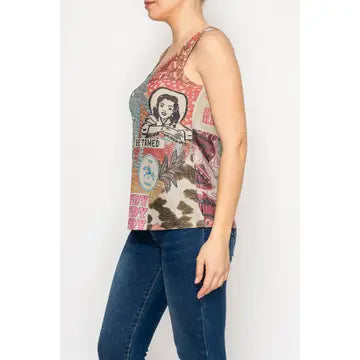 Cowboy Can't Tame Me Tank Top