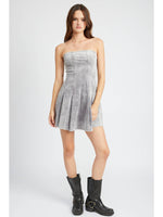 The Penelope Pleated Mini Dress