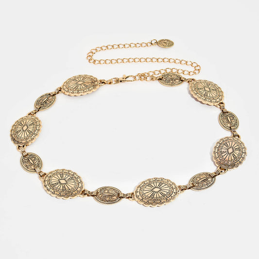 Western Concho Disc Chain Belt