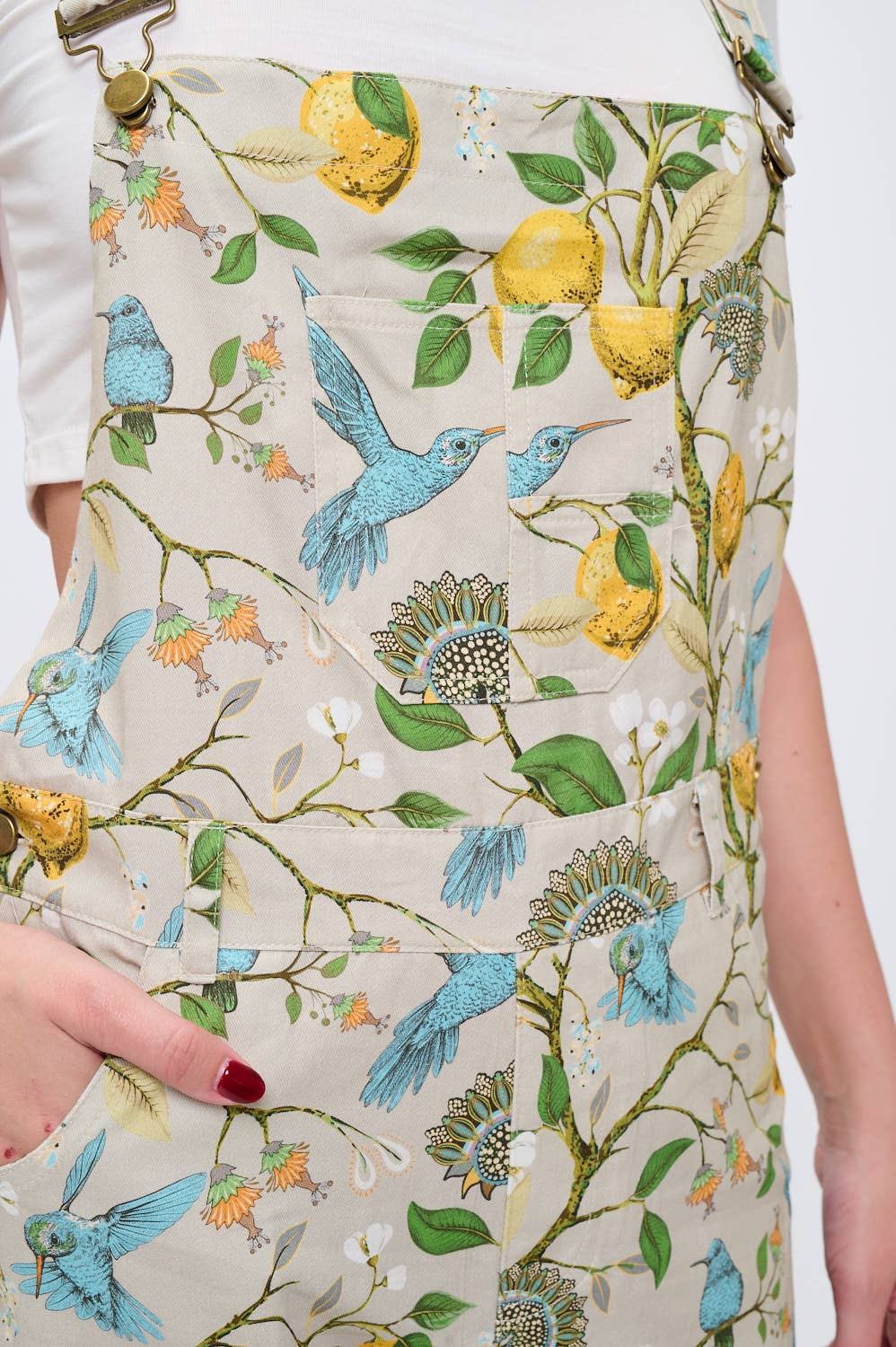 Lemons & Hummingbird Overalls