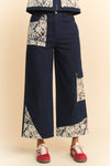 Denim & Lace Pants