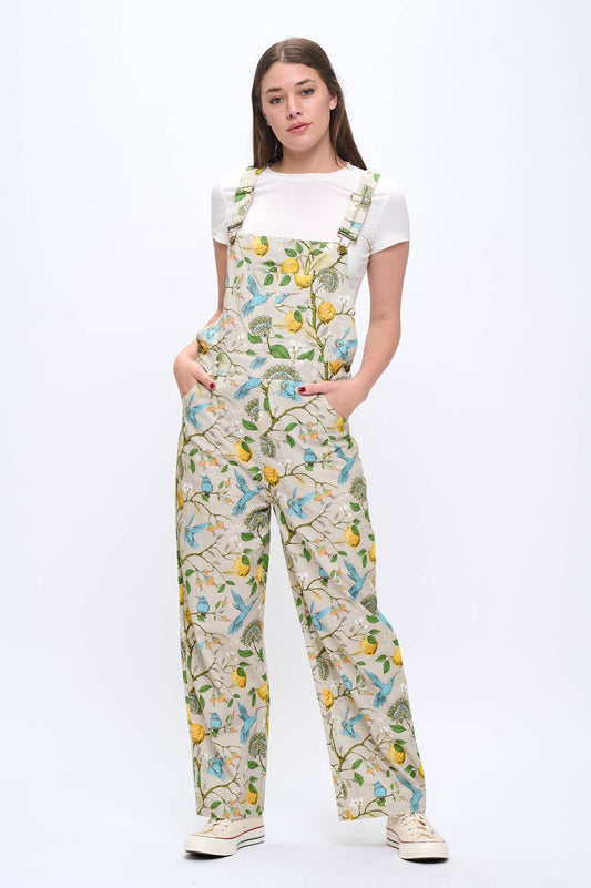 Lemons & Hummingbird Overalls