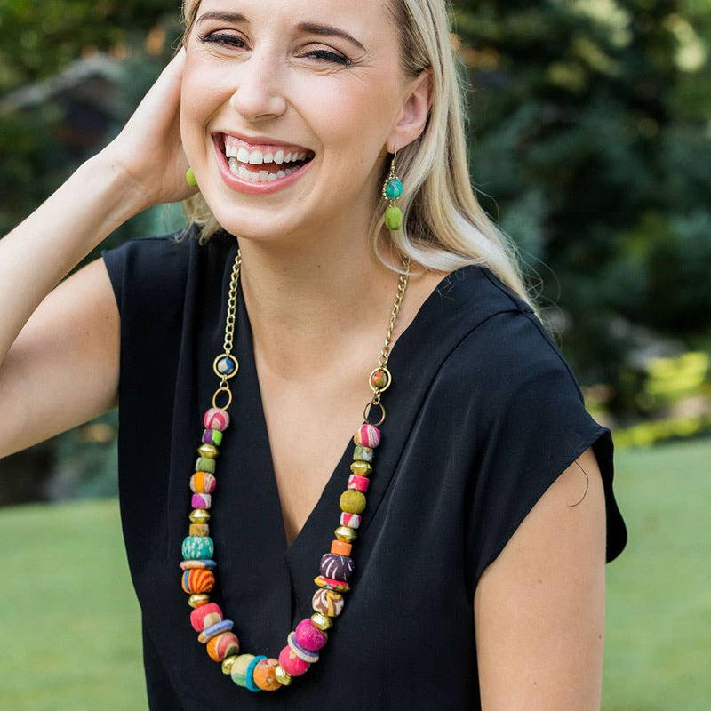 Aasha Mixed Bead Necklace