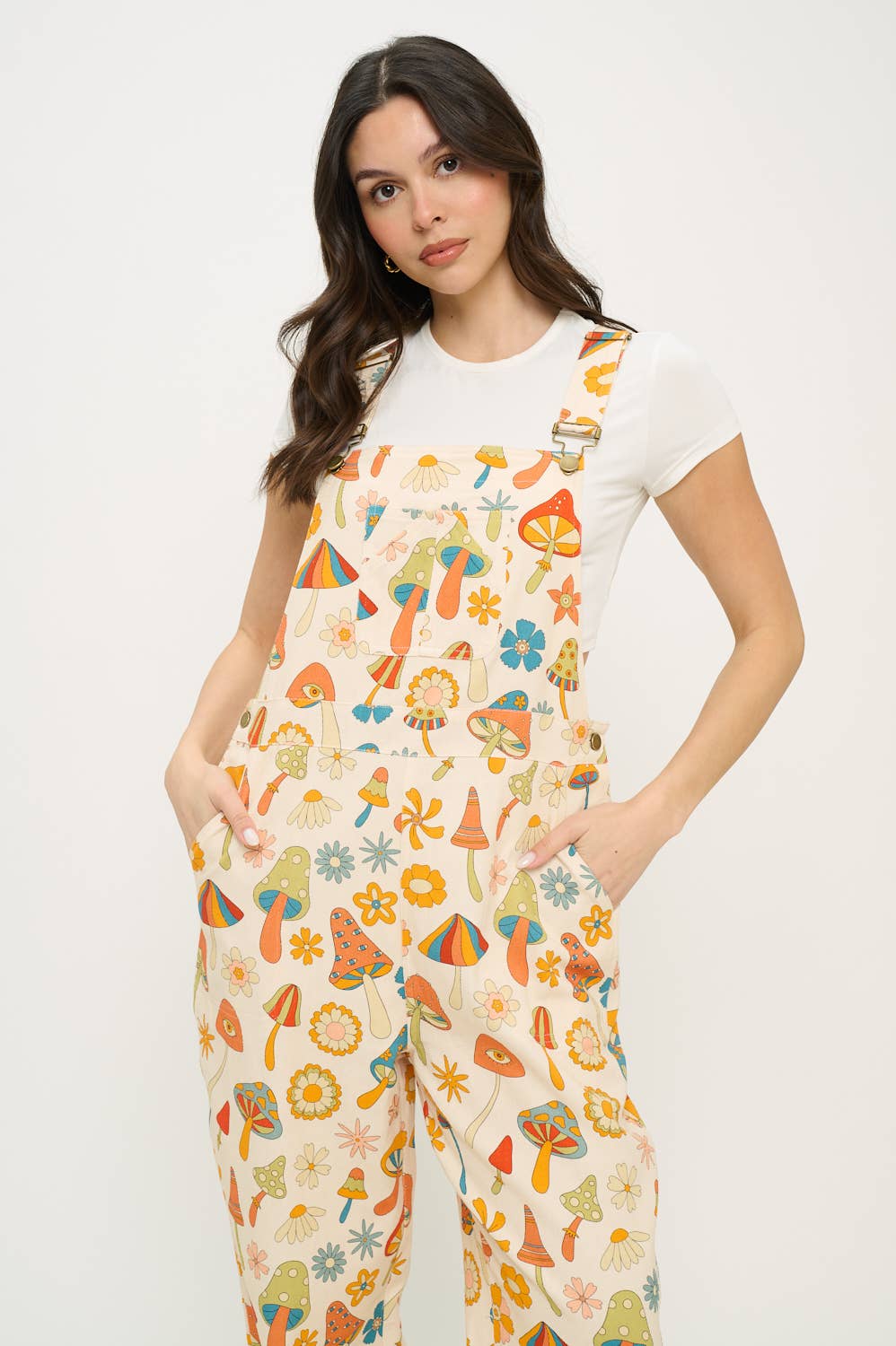 Mushroom Hippie Overalls