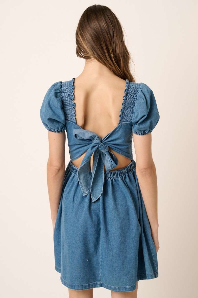Cozette Denim Mini Dress