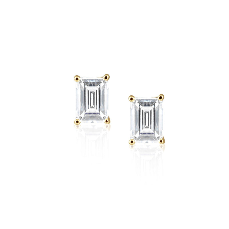 Katie Emerald Cut Studs by Sahira