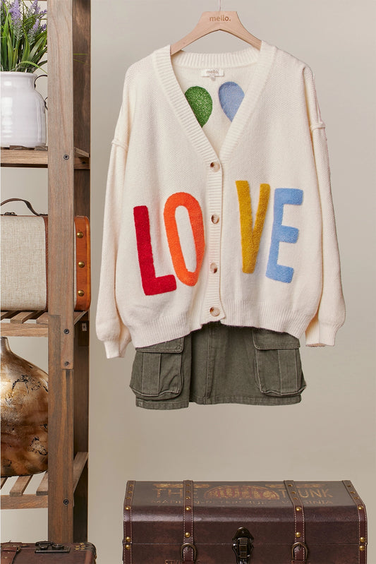 LOVE !s All We Need Cardigan
