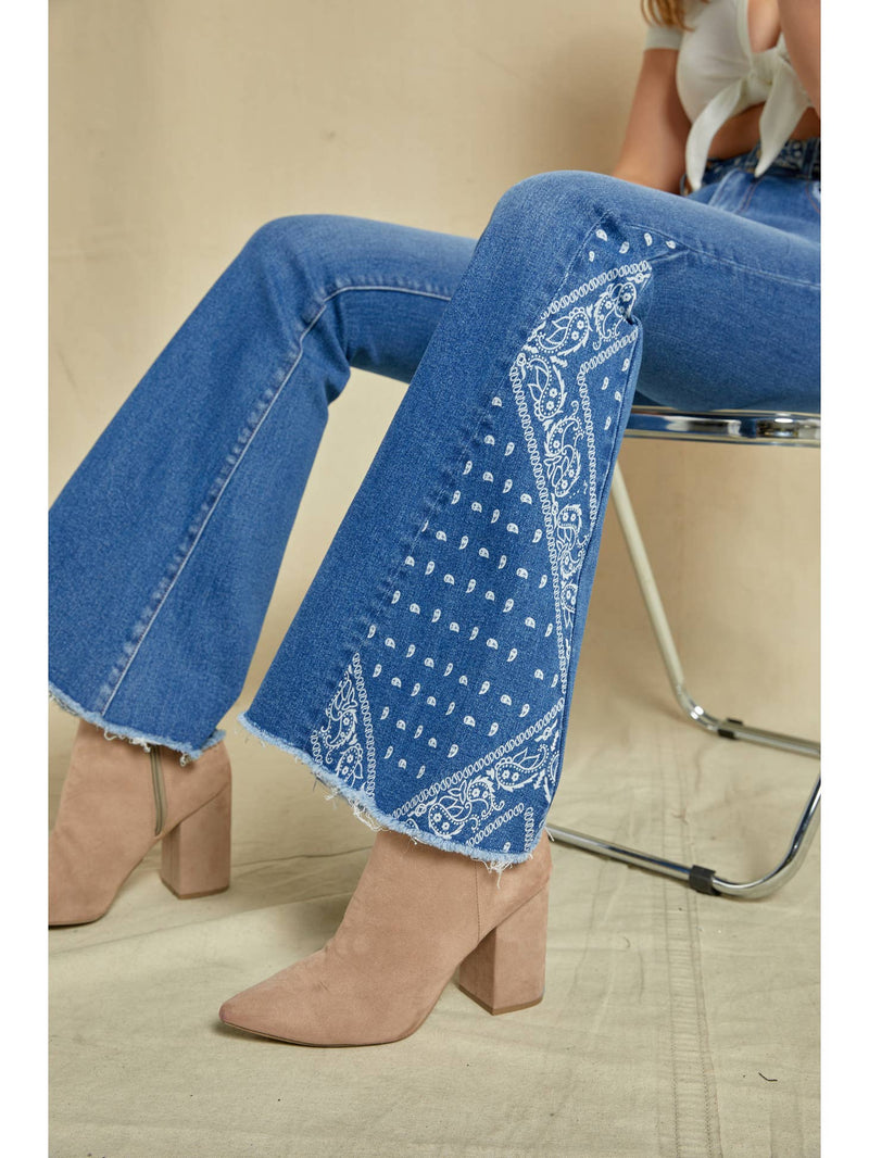 Bandana Flare jeans