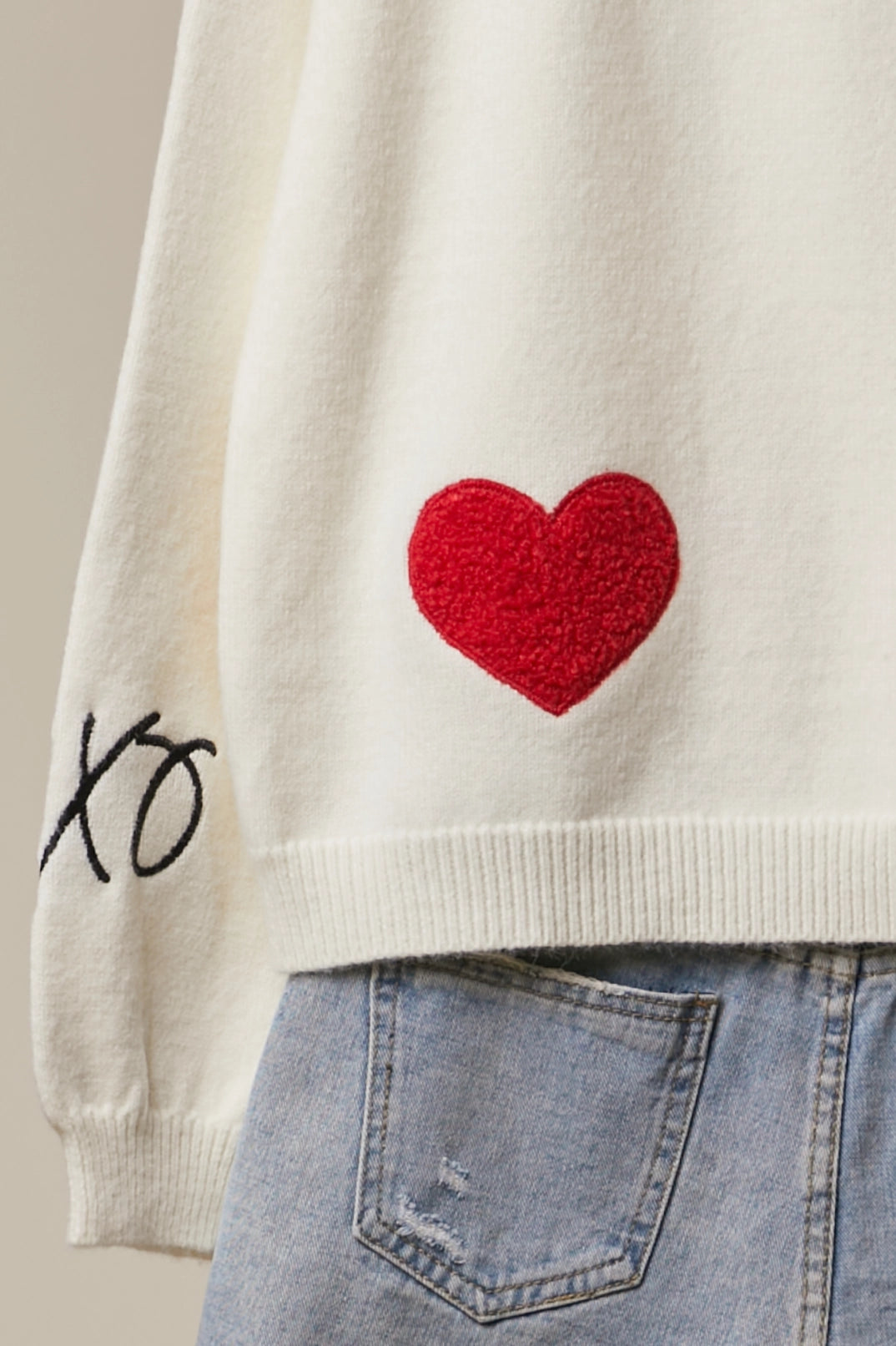 Heart on my Sleeve Sweater