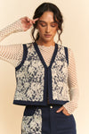 Denim & Lace Vest