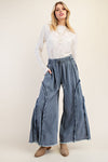 Self Fringe Denim Pants