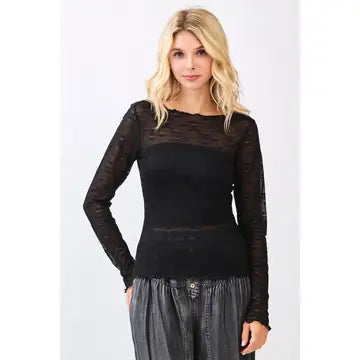Eveline Sheer Top