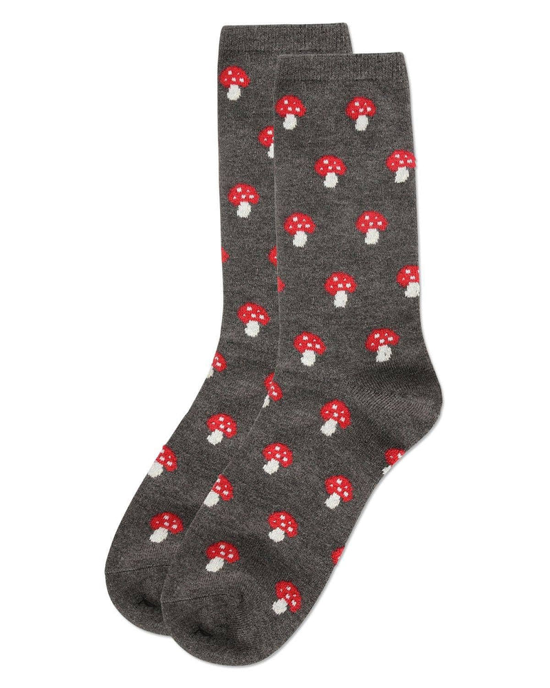 Women's Mushroom Cashmere Crew Socks