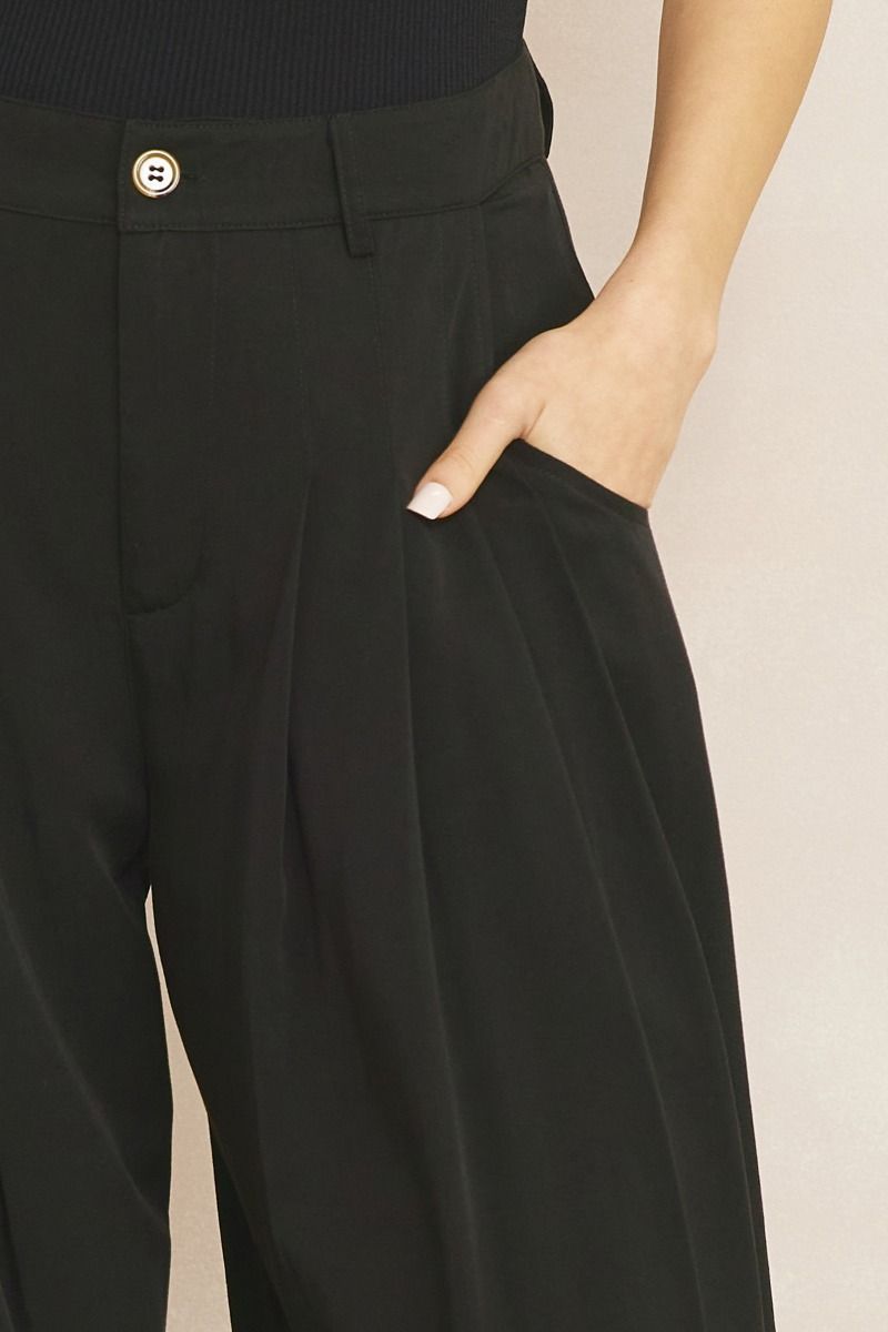 The Marley Wide Leg Pleated Pants