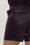 The Emma Faux Leather Shorts