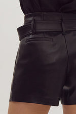 The Emma Faux Leather Shorts