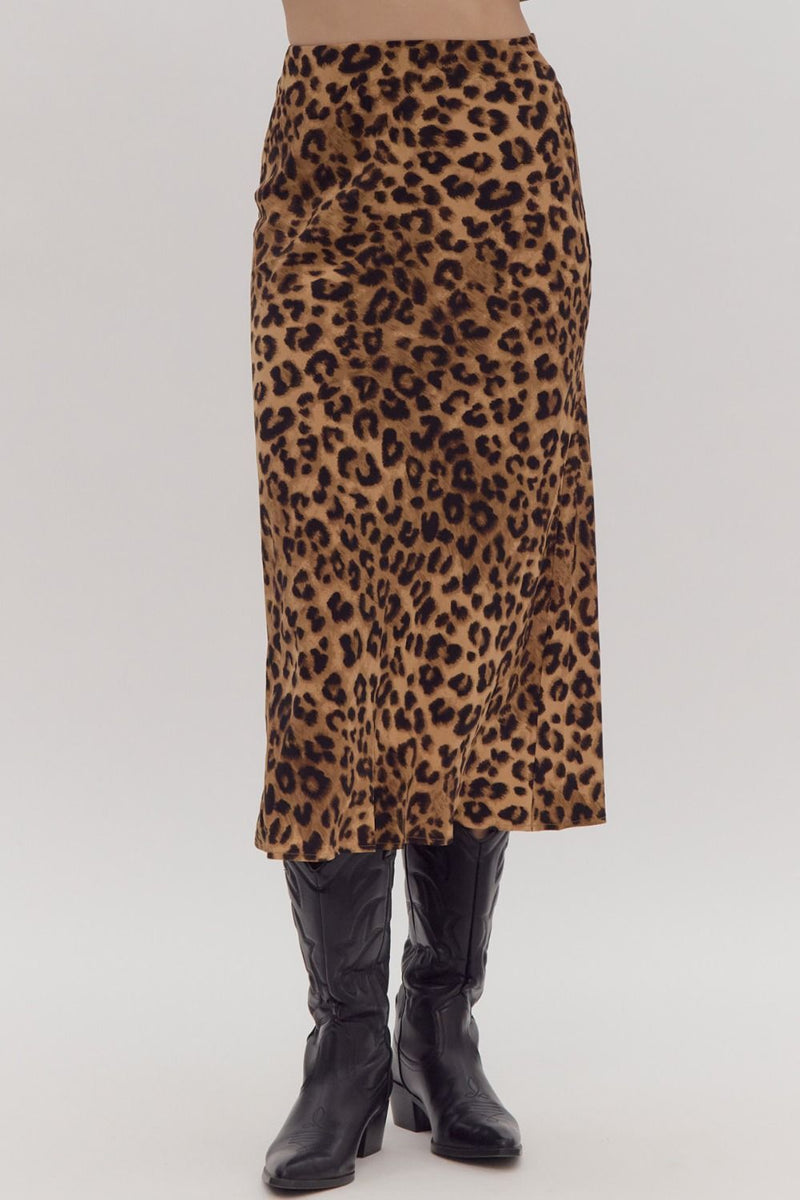 Fearless Leopard Print Skirt