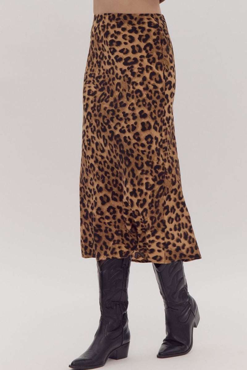 Fearless Leopard Print Skirt