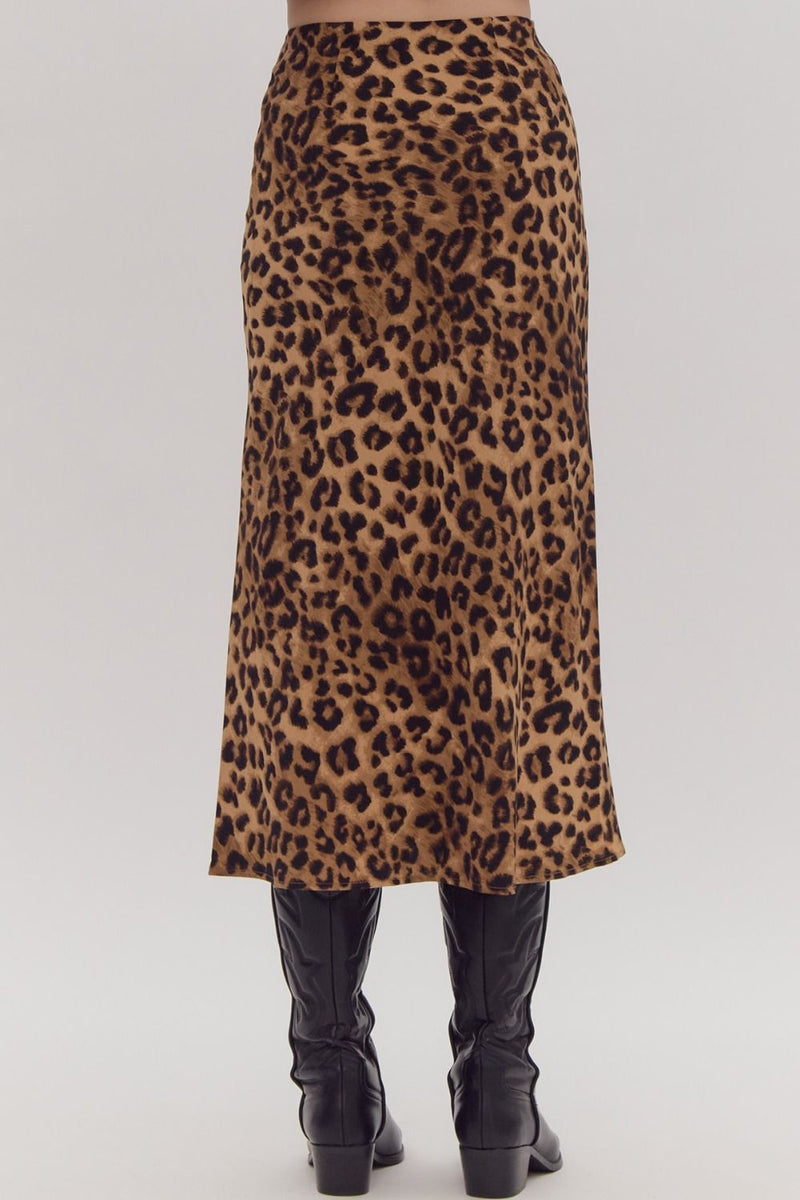 Fearless Leopard Print Skirt