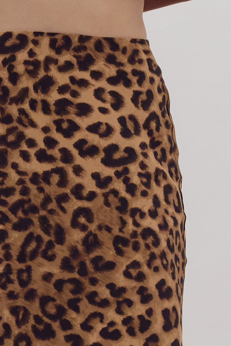 Fearless Leopard Print Skirt