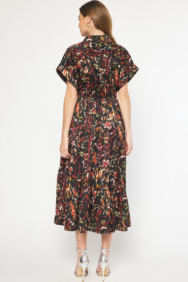 Midnight Color Splash Dress