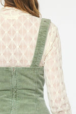 Buckle Up Corduroy Mini Dress