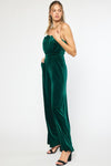 Emerald Goddess Velvet Jumpsuit