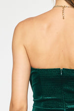 Emerald Goddess Velvet Jumpsuit