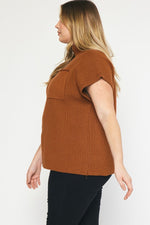 Out Of Pocket Knit Top Curvy