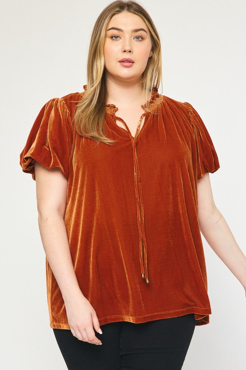 The Velvet Glam Plus Size Top