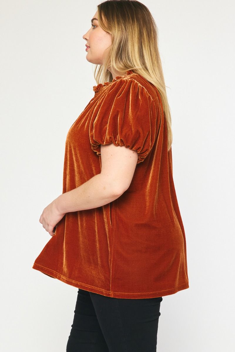 The Velvet Glam Plus Size Top