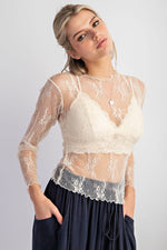 lace top, sheer top, layering top, hippie fashion