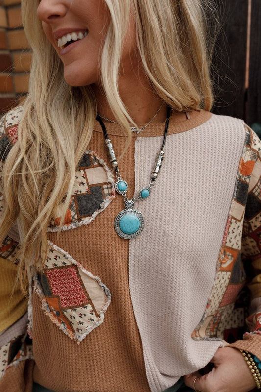 Three Bird Nest - Mesa Moon Necklace - Turquoise