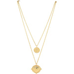 Gigi double coin necklace