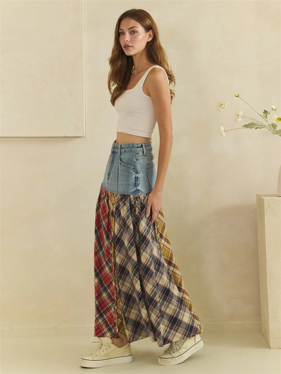 Stevie Plaid Maxi