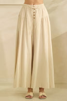 Oatmeal Wide Leg Pants