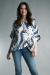 The Emilia Tie Dye Linen Top Italy Collection