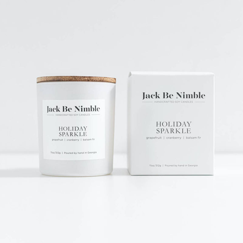 Holiday Sparkle Scented Soy Candle 11oz