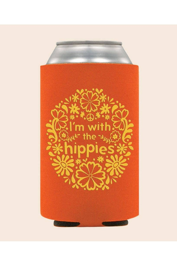 I'm with the Hippies Coozie