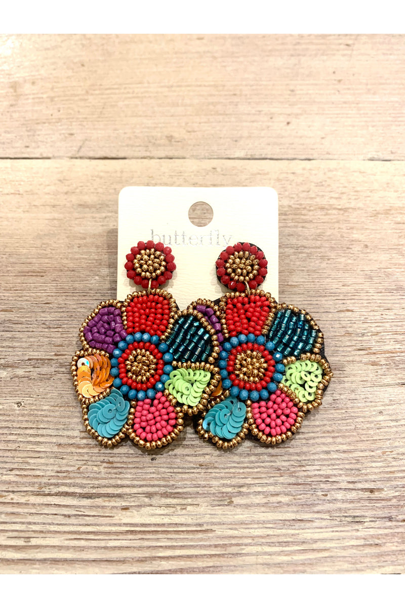 Flower Power Funky Earrings