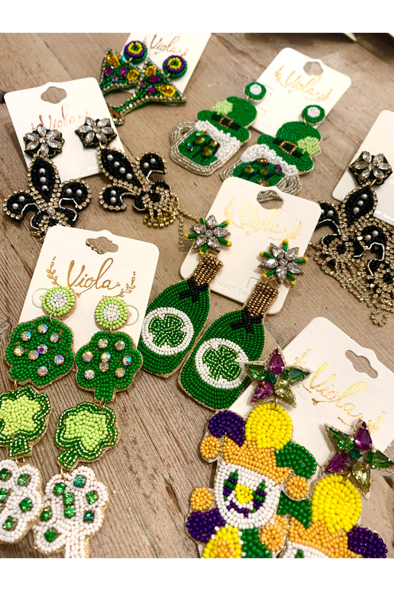Funky Holiday Earrings by Viola