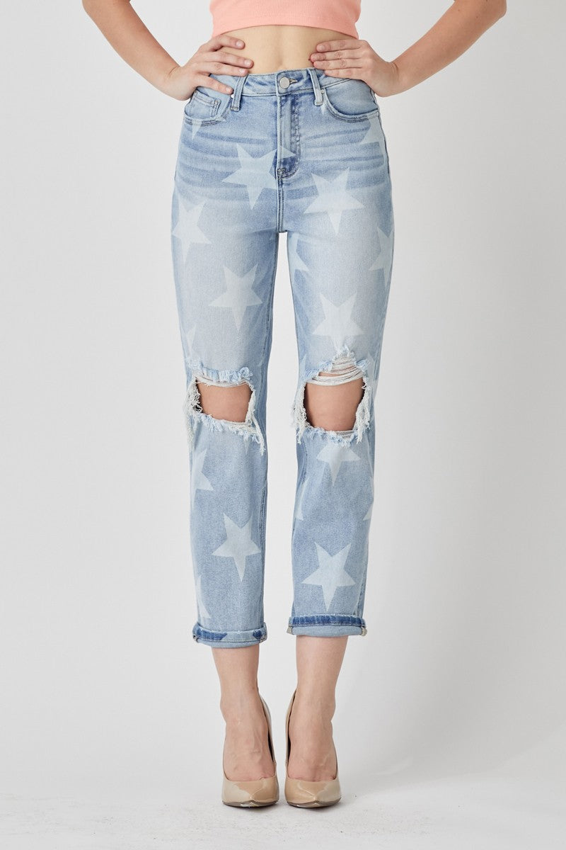 The Starship High-Rise Slouch Jeans by Risen