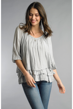 The Flora Tiered Top